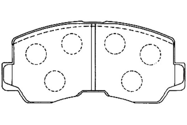 KAVO PARTS Комплект тормозных колодок, дисковый тормоз BP-5533